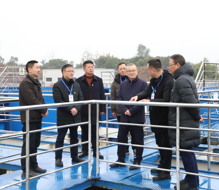 市公服集團黨委副書記、總經理譚琦到清源水務公司開展春節前安全生產檢查及走訪慰問活動