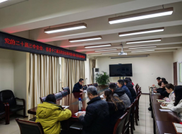 清源水務公司黨委委員、副總經理、總工工程師陳興華宣講黨的二十屆三中全會及省市全會精神